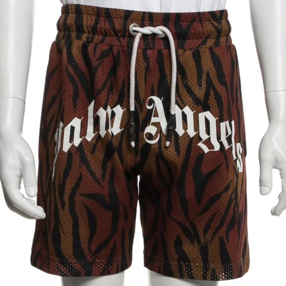 PALM ANGELS Graphic Print Athletic Shorts Size: XXS - Picture 1 of 3